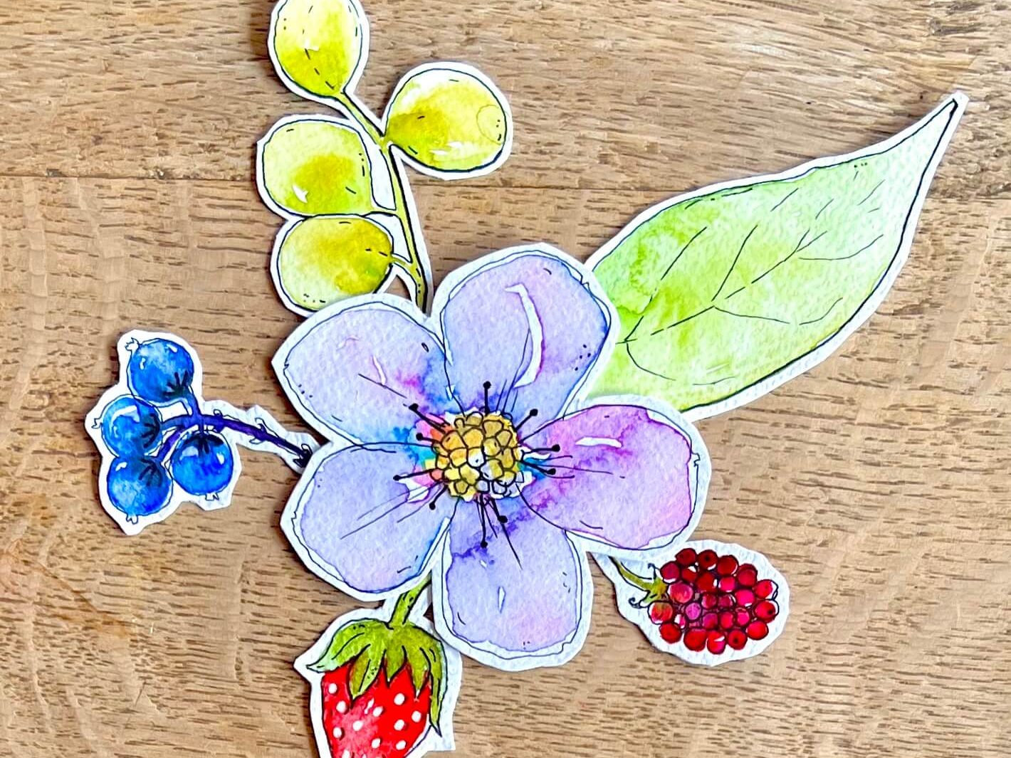 Kleine Blumencollage
