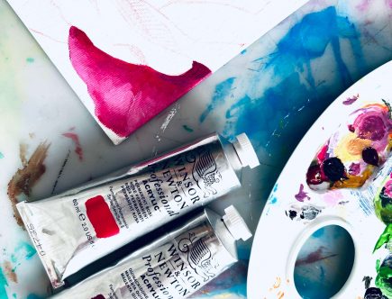Leuchtende Farben für Acrylmalerei