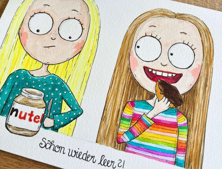 Illustration Nutella schon wieder leer