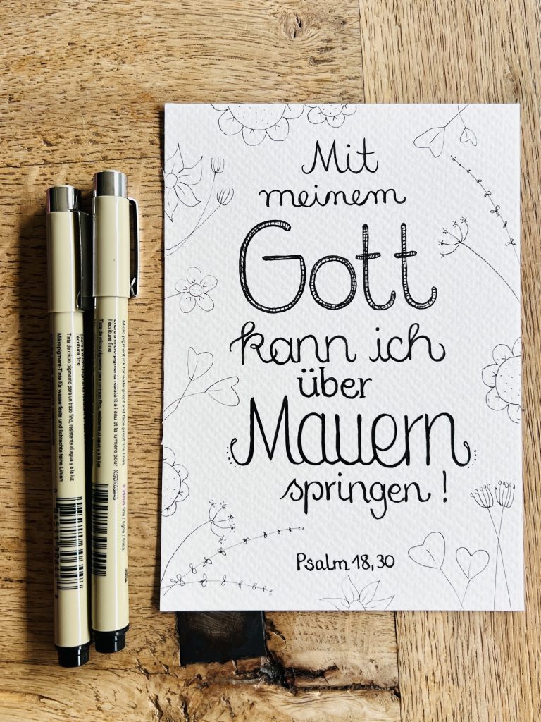 Mit meinem Gott kann ich über Mauern springen