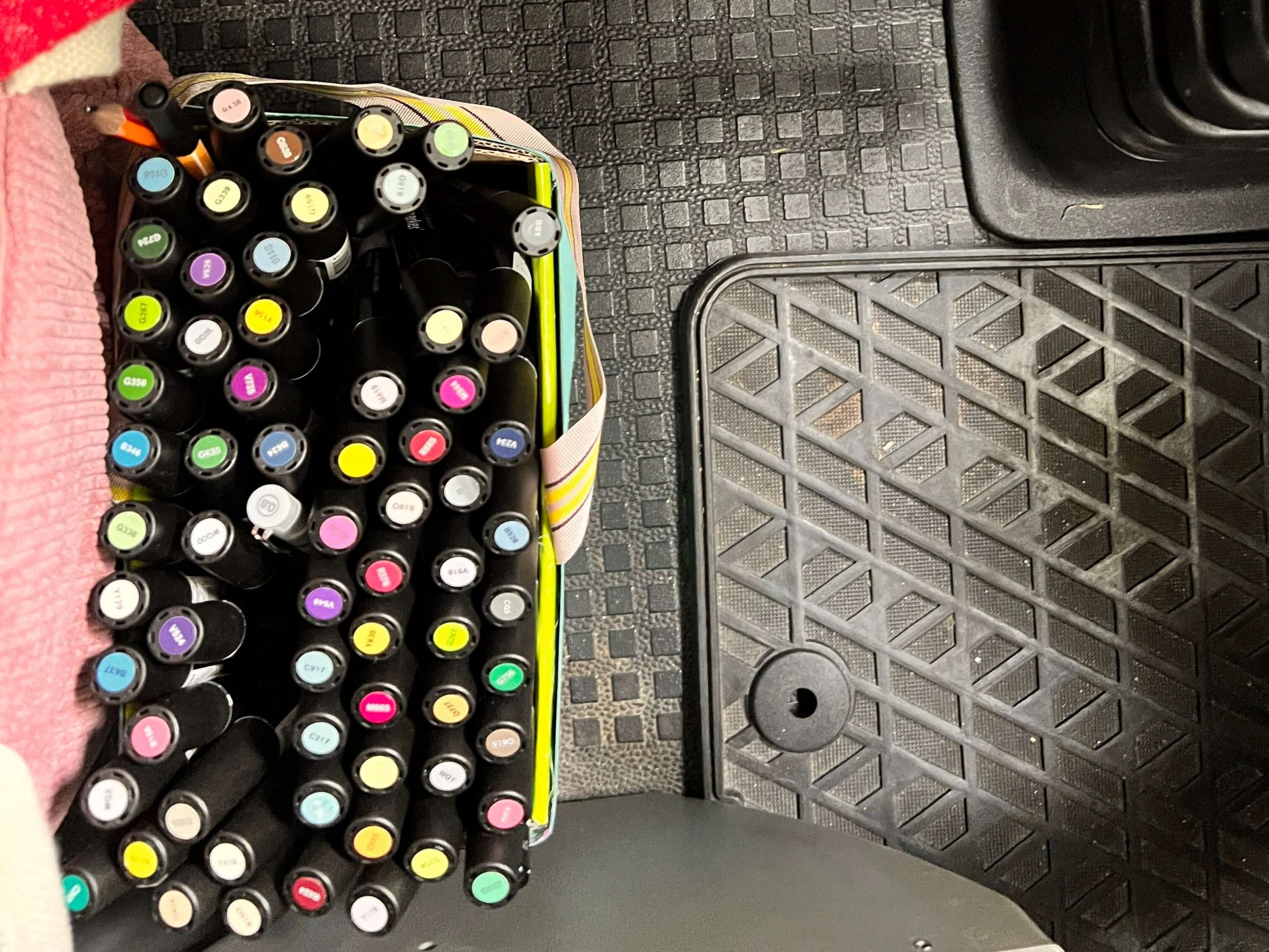 Promarker in der Pappbox im Urlaub