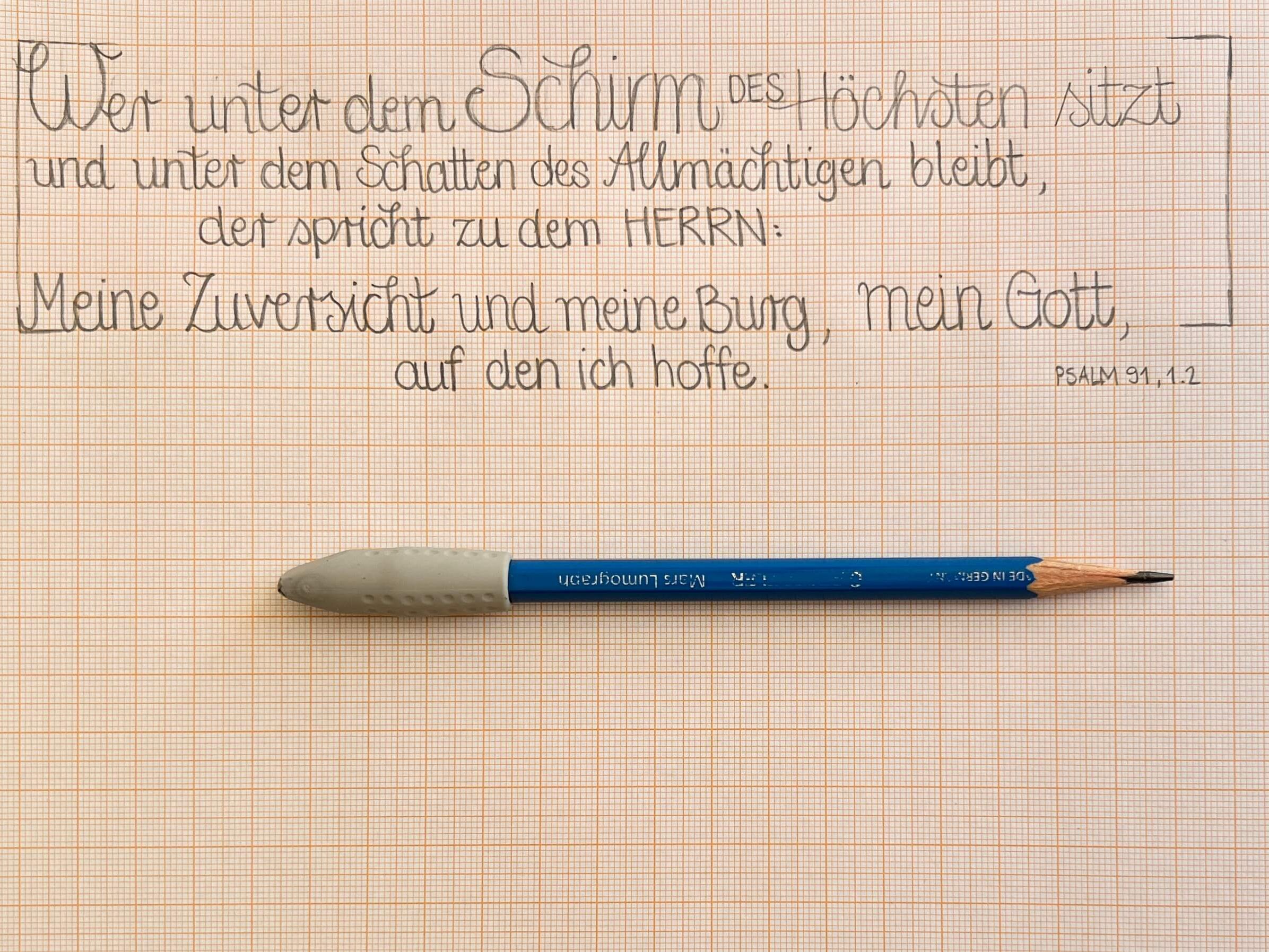Die Anordnung des Bibeltextes