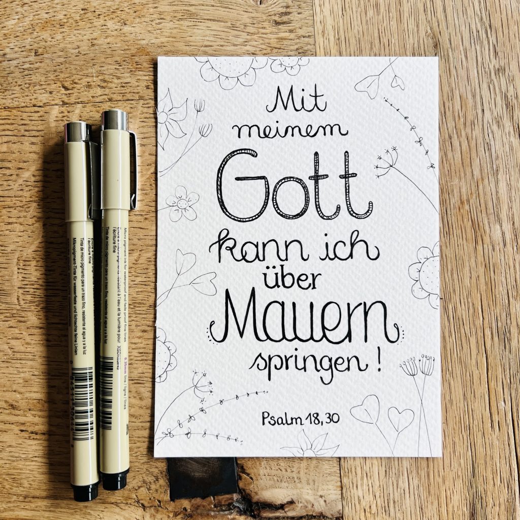 Mit meinem Gott kann ich über Mauern springen