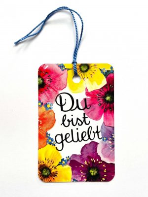 Geschenkanhänger Du bist geliebt