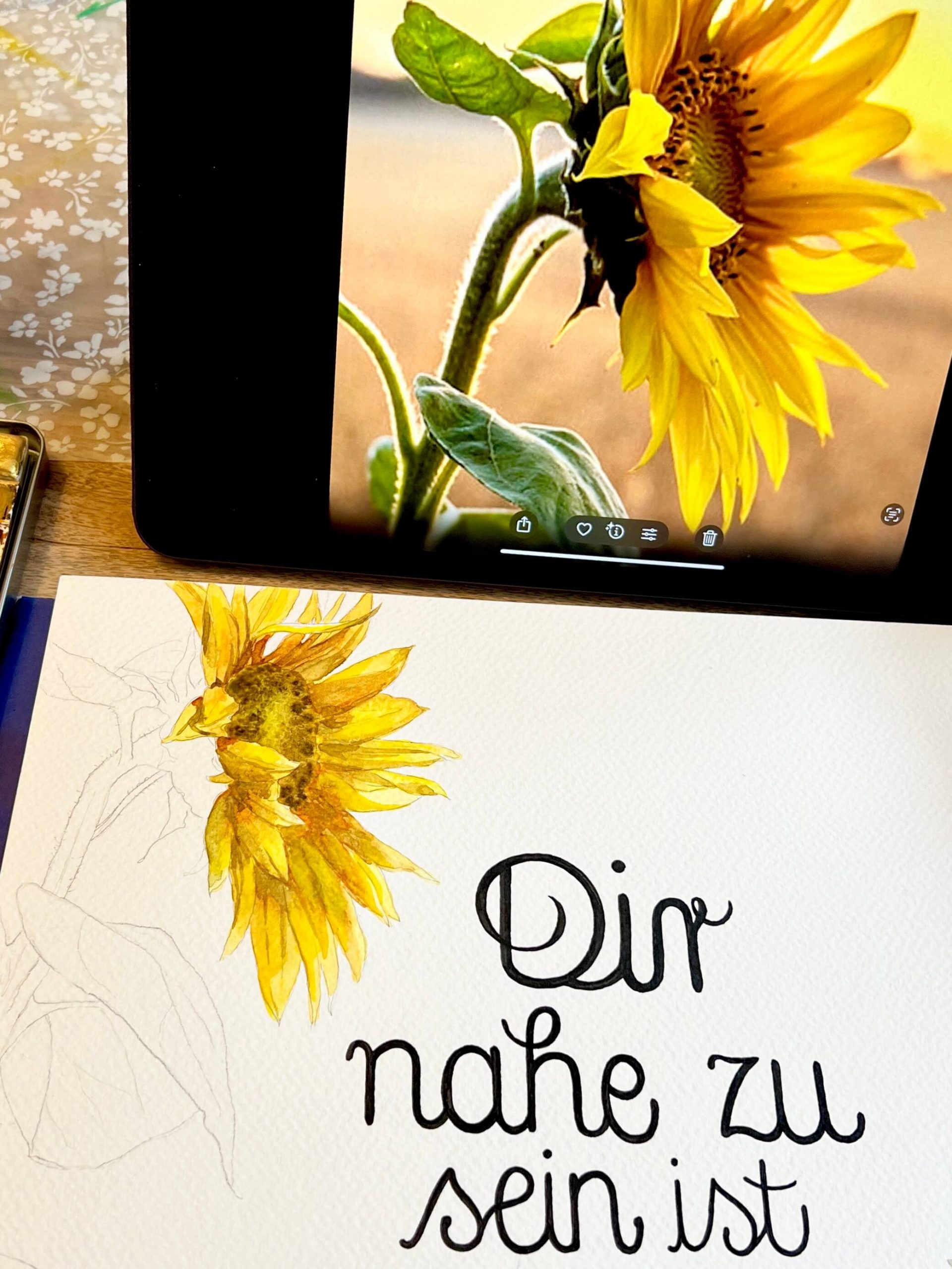 Gelbtöne der Sonnenblume