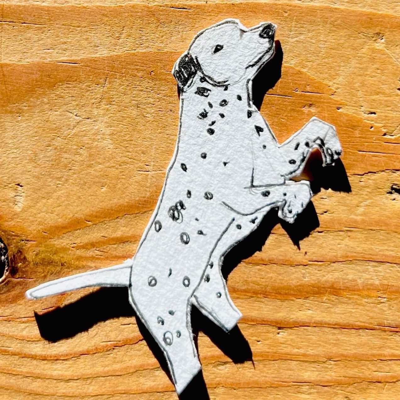 Dalmatiner ausgeschnitten