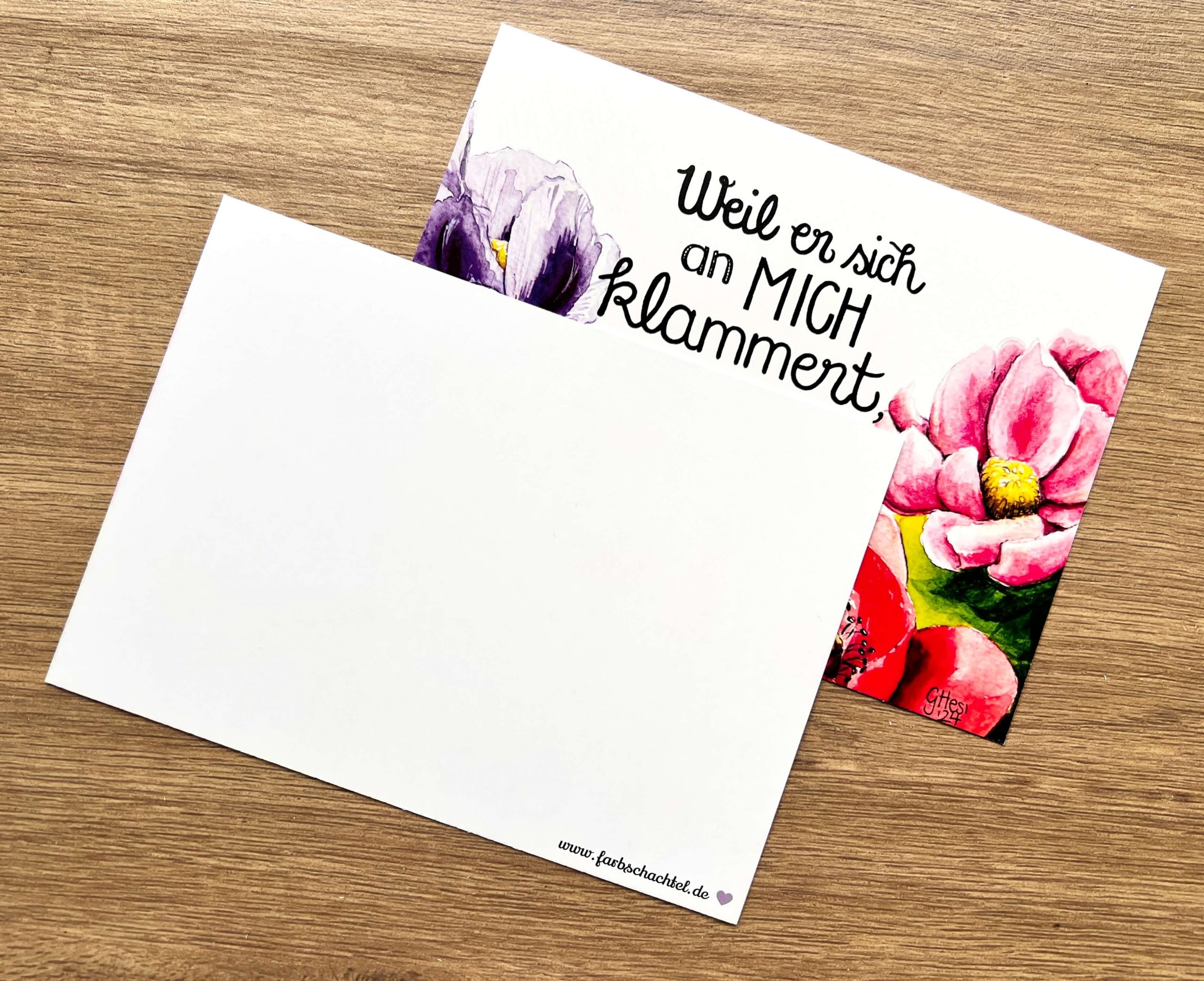 Postkarte "Weil er sich an mich klammert, darum will ich ihn erretten" – Bild 2