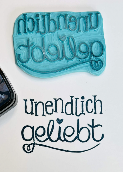 Header Stempel unendlich geliebt