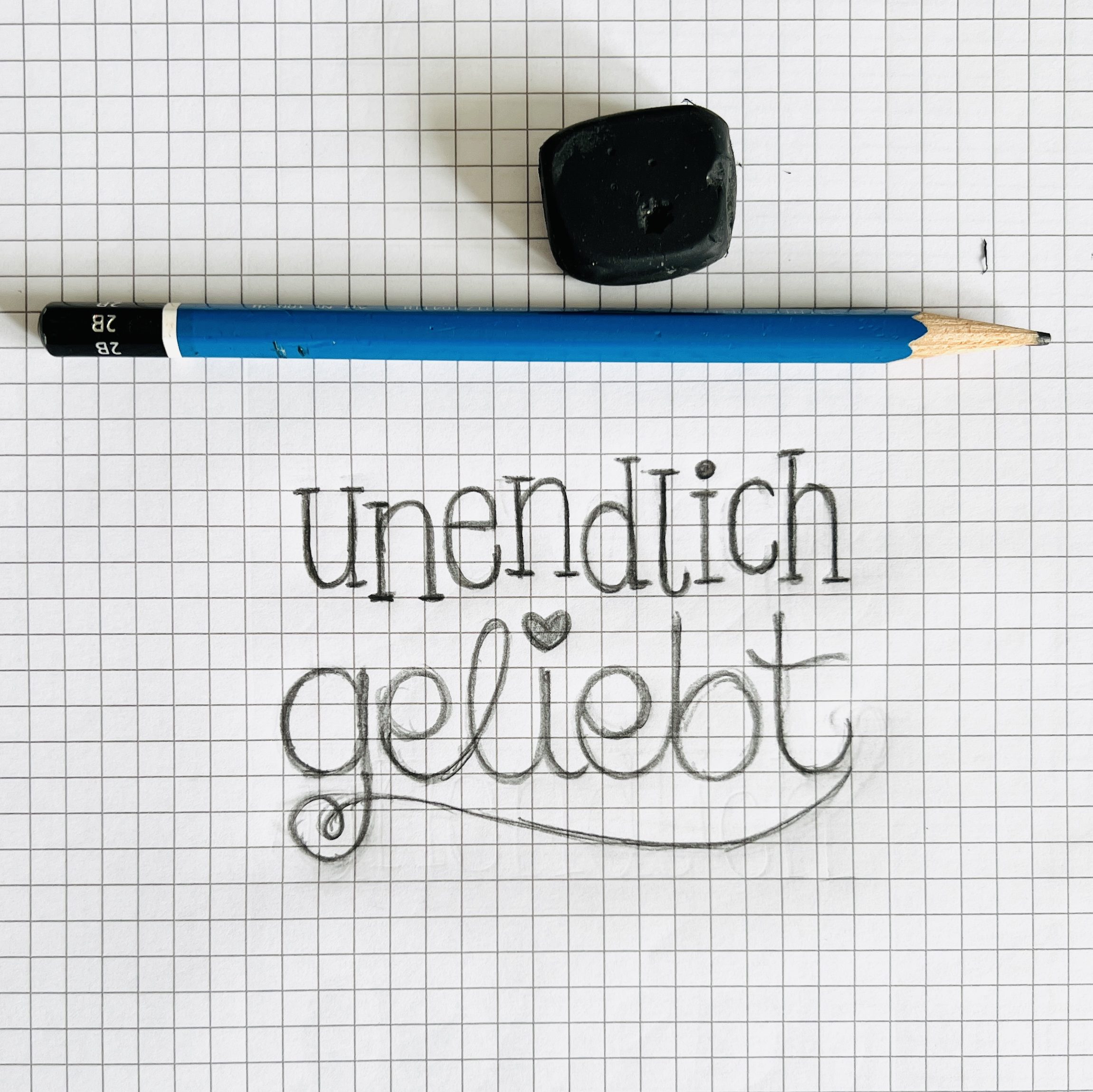 Vorzeichnung unendlich geliebt