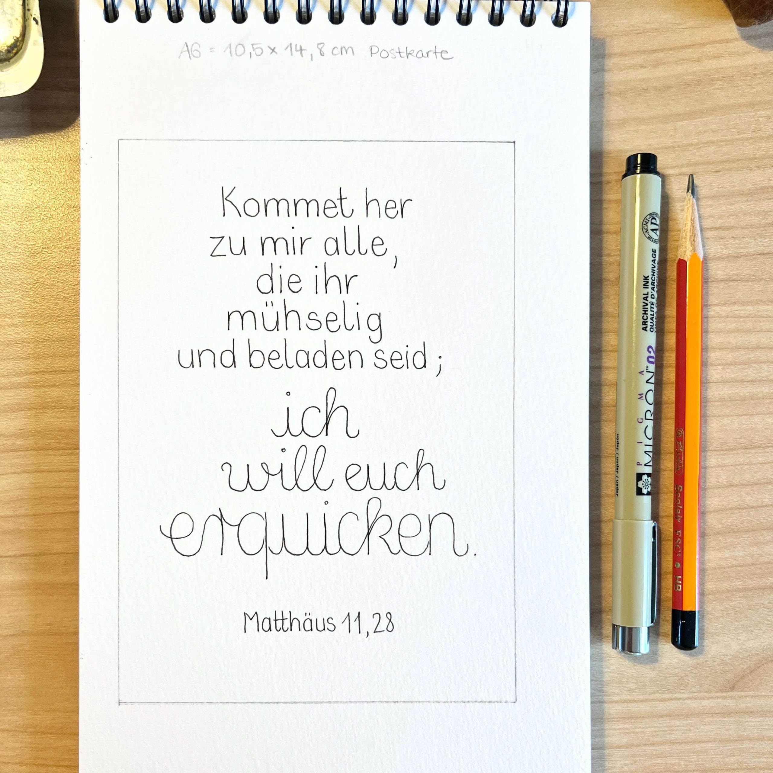Schrift Design für das Bibelvers Bild