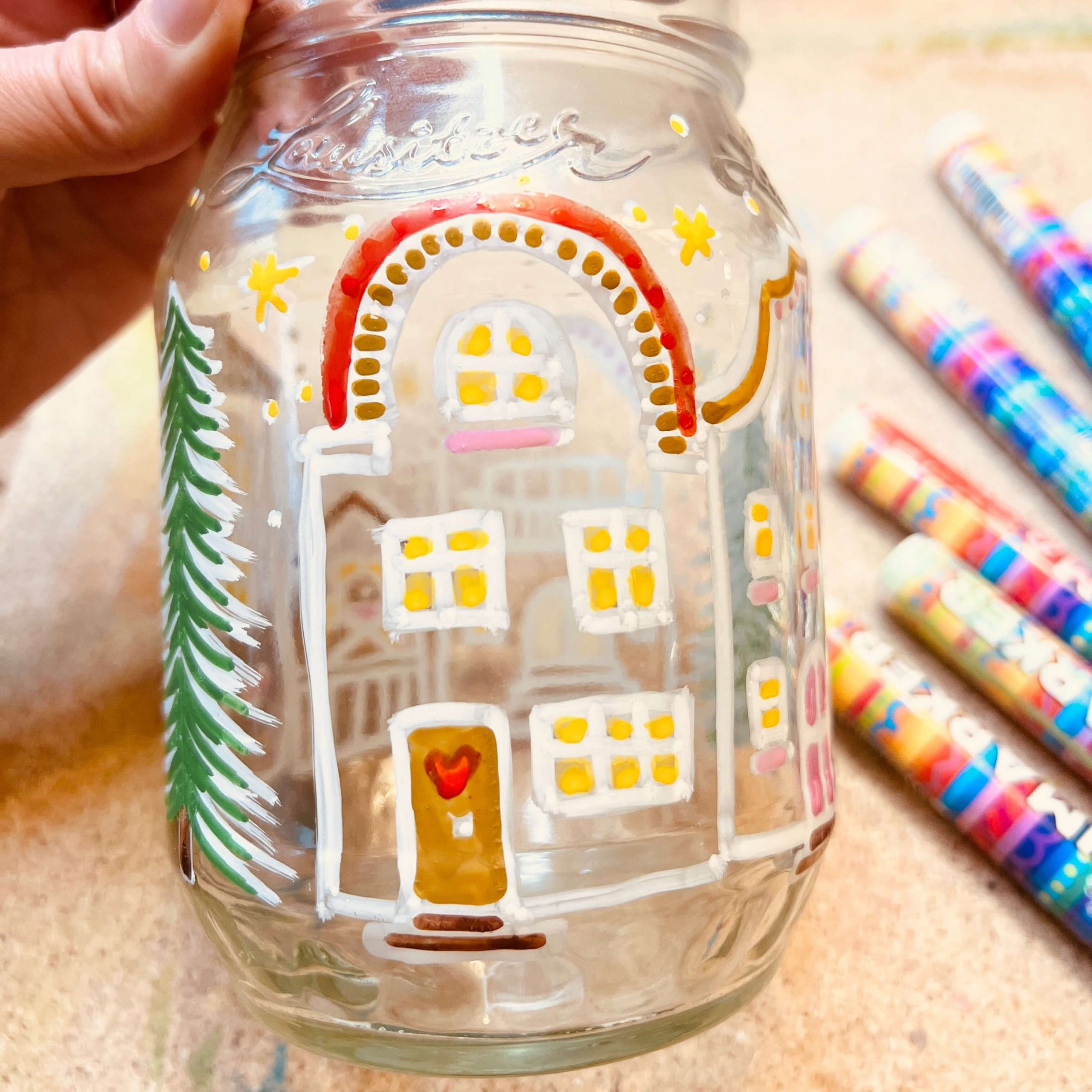 andere Ansicht fertiges Kerzenglas