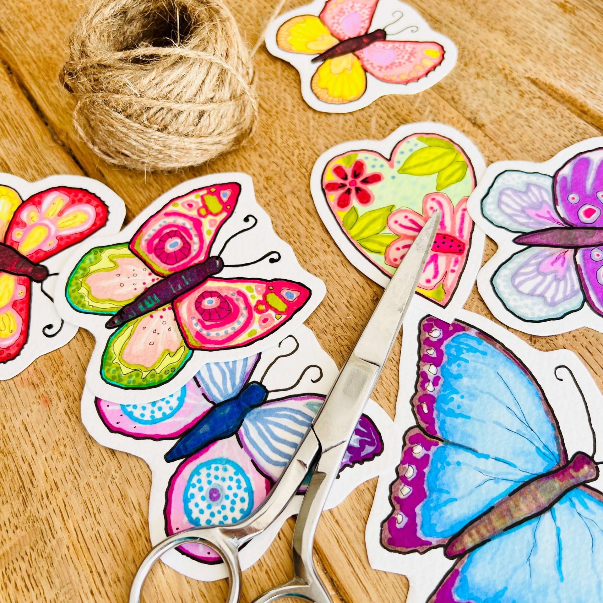 Schmetterlings-Girlande