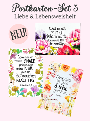 Postkarten Set 3 Liebe und Lebensweisheit
