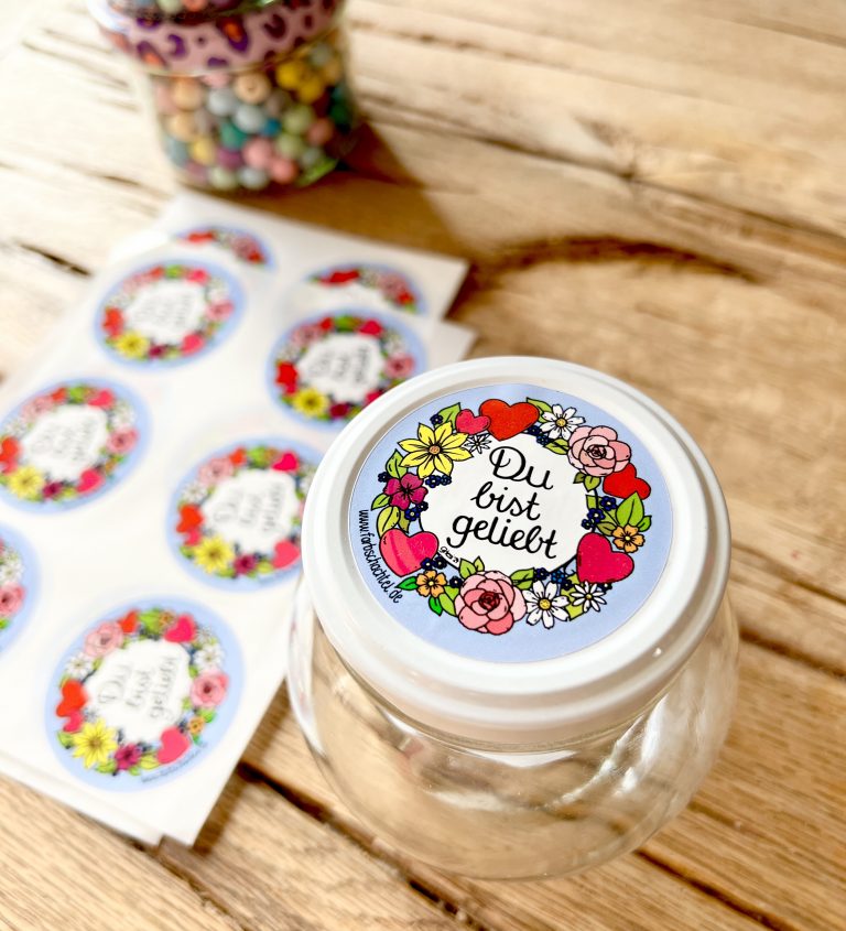 Aufkleber – Beispiel aus dem Farbschachtel Shop