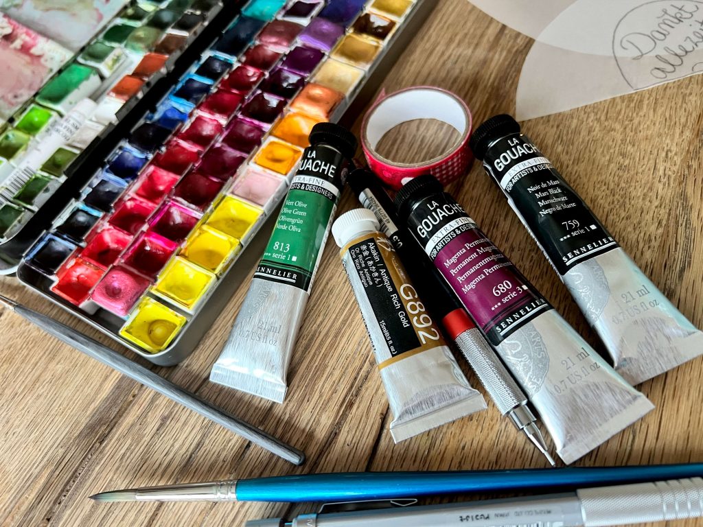 Aquarell und Gouache