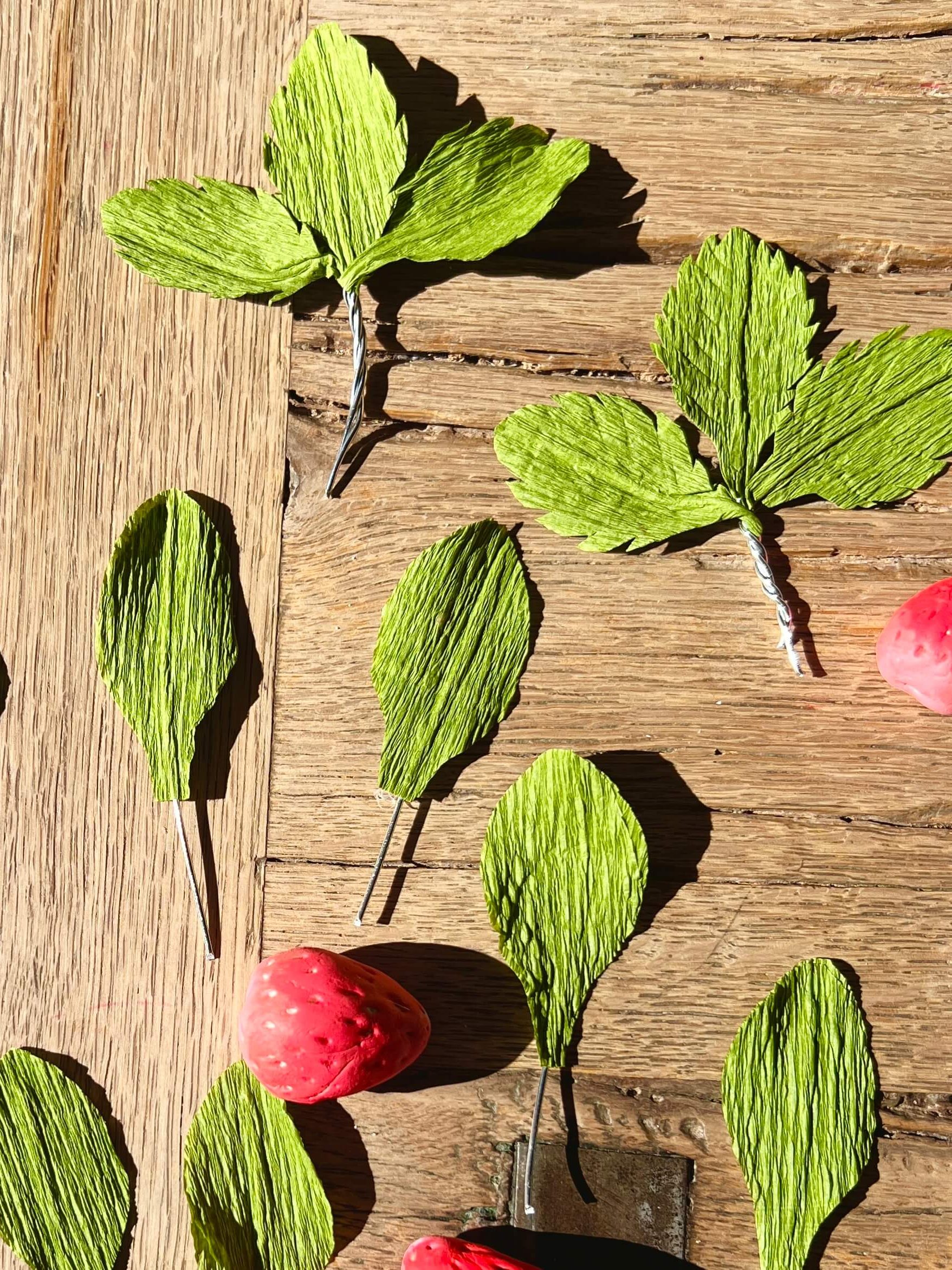 Geduldsaufgabe Erdbeerblätter