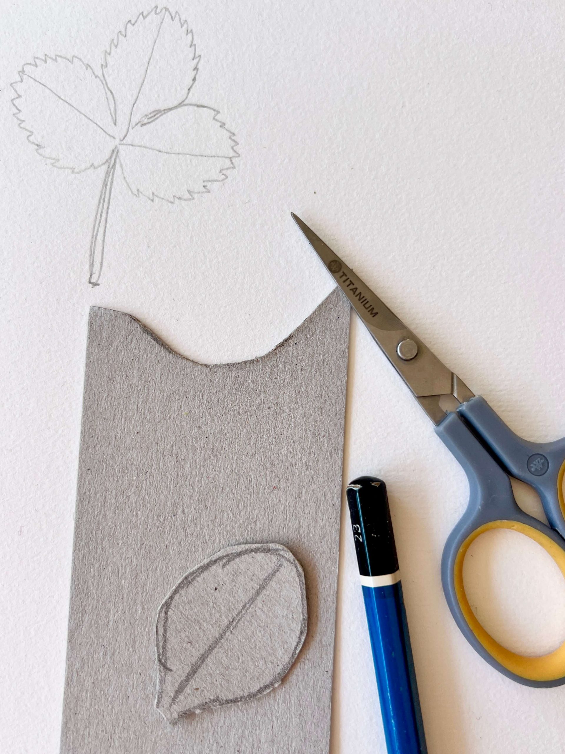 Vorzeichnung für die Blätter