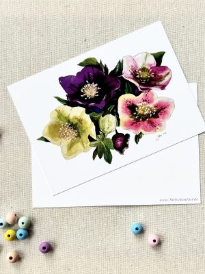 Postkarte Christrosen