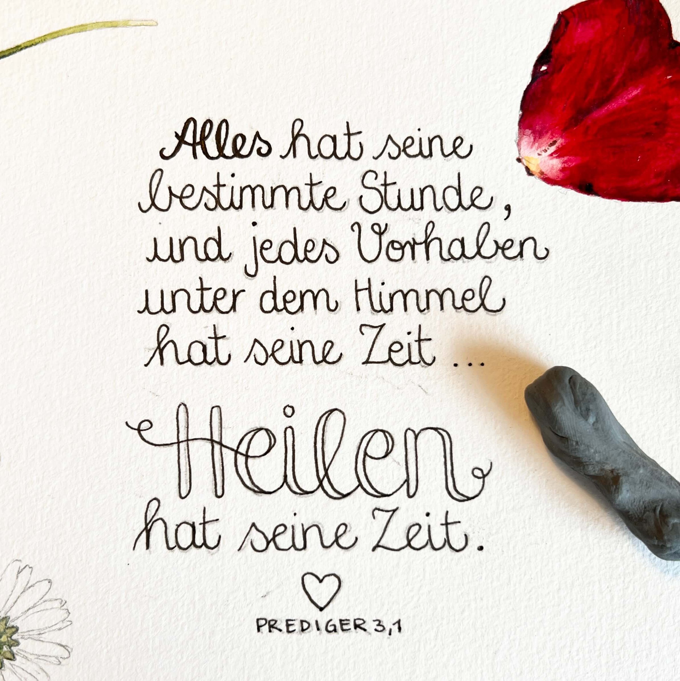 gemalter Bibeltext