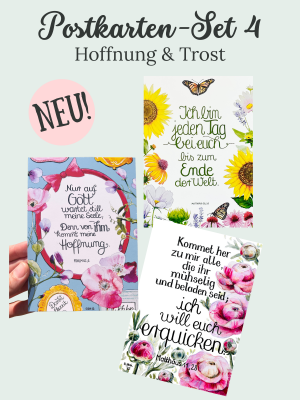 Postkarten Set 4 Hoffnung und Trost