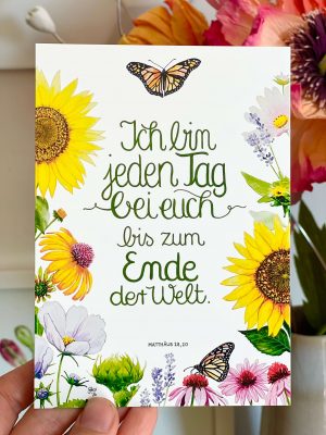 Postkarte Ich bin bei euch
