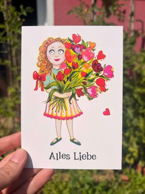 Postkarte Alles Liebe