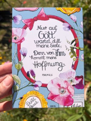 Postkarte Nur auf Gott wartet still meine Seele
