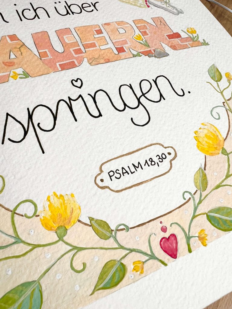 Blumenranken als Verzierung