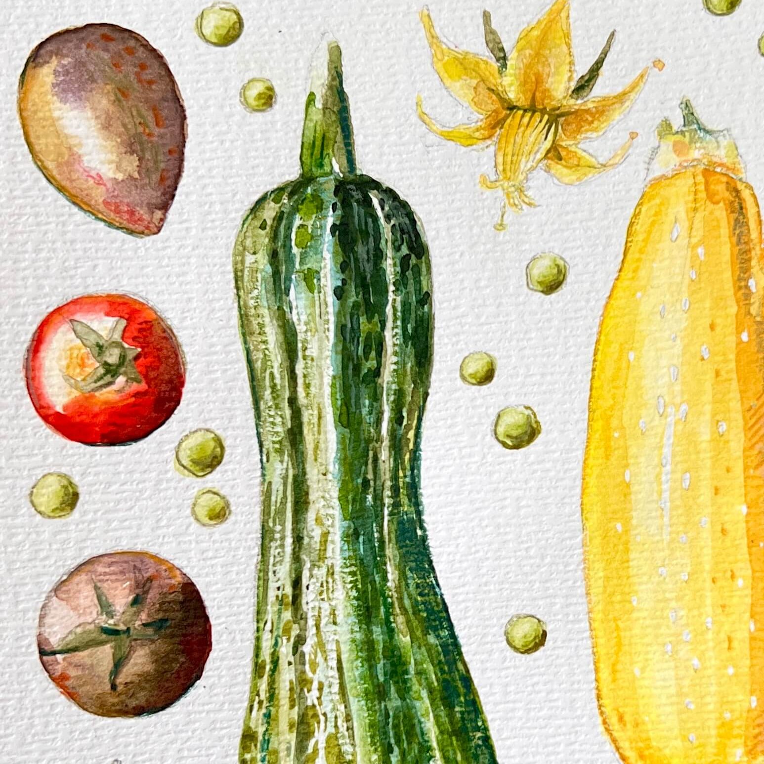 Aquarell Farben leuchten