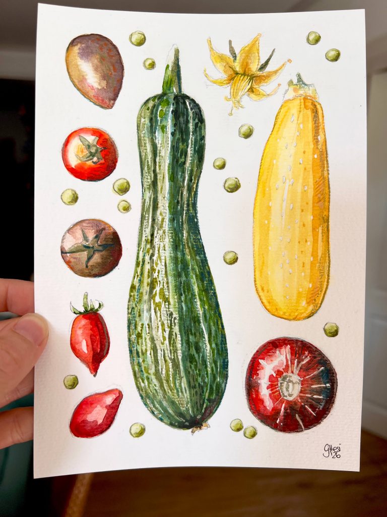 fertiges Aquarell