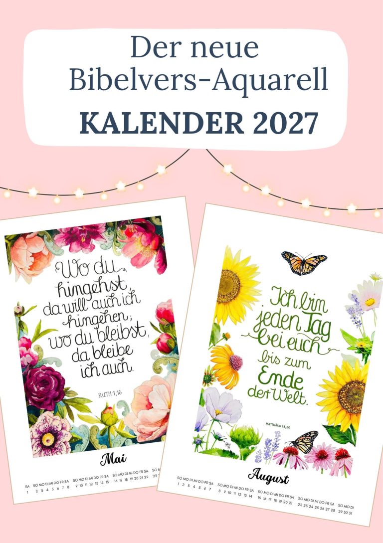 Kalender – Beispiel aus dem Farbschachtel Shop