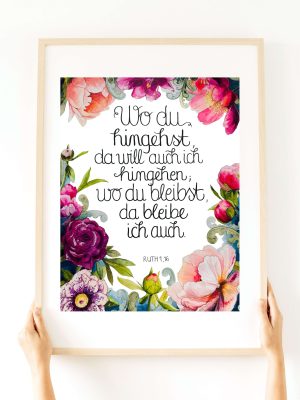 Poster Wo du hingehst